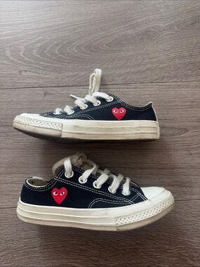 Converse x PLAY Comme des Garçons sneakers with iconic red heart size 12